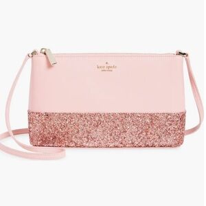 ♠️ Kate Spade Flash Glitter Crossbody Pink K8711